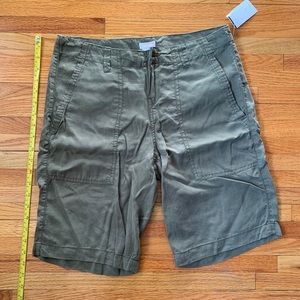 Joe fresh olive womens long Bermuda shorts 4 NWT